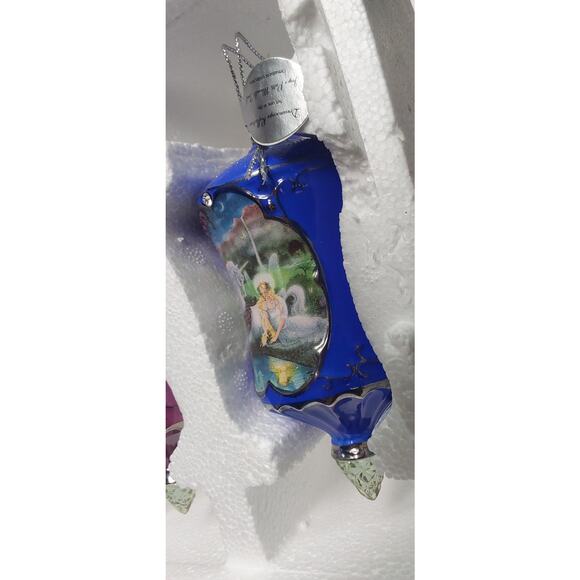 BRADFORD EXCHANGE Where Memories Begin set  3 Unicorn Christmas Ornaments - Picture 5 of 5